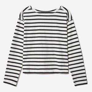 Striped Black and White Women's Top